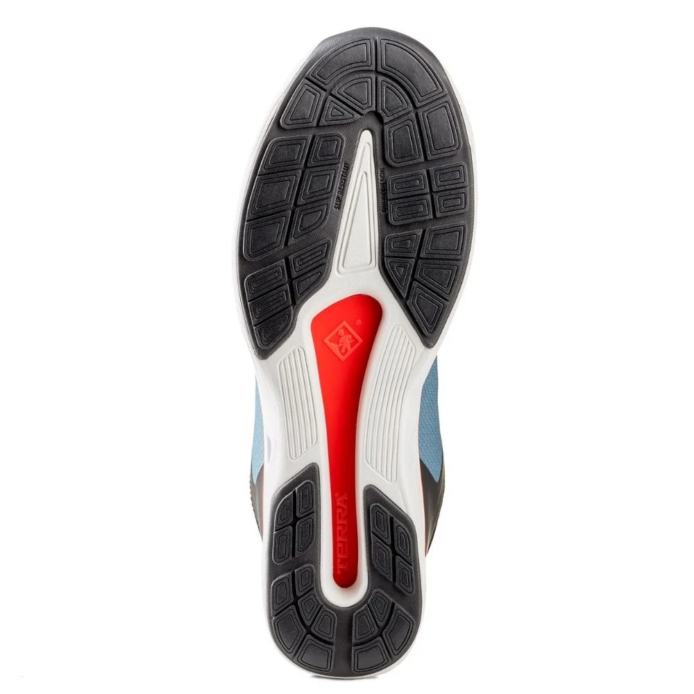 Chaussure de sécurité athlétique TR0A4NRBFR Terra Lites unisexe à embout composite - Bleu / Rouge - Image 10